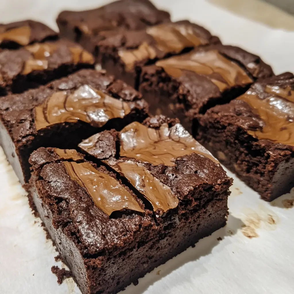Healthy Greek Yogurt Chocolate Banana Bread Bars with Gooey Centers cut into squares showing melty chocolate chunks and moist texture