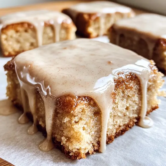 Soft Cinnamon Banana Greek Yogurt Snack Cake with Vanilla Glaze download 2